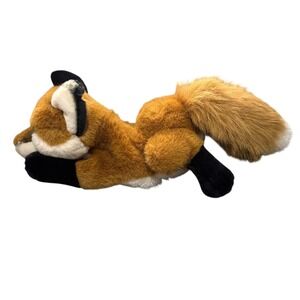 Aurora Plush Fox Stuffed Animal Realistic Orange White Black Realistic‎ puppet